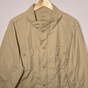 L.L.Bean Cargo Utility Field Chore Jacket Men’s Size M-Regular Tan